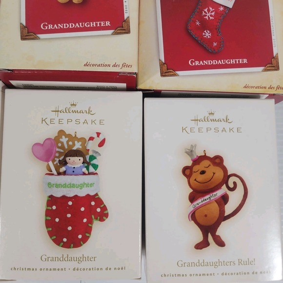 Lot Hallmark Keepsake Christmas Ornaments Granddaughter Vintage Memories Nostalg - Picture 4 of 6